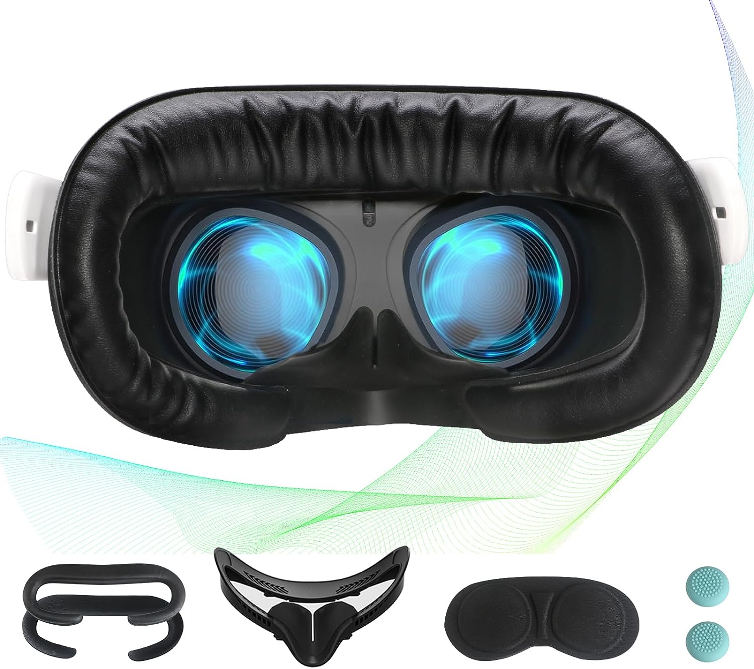 Vr Facial Interface Foam Pad Leather - Almohadilla de cojín facial Hanpusen para