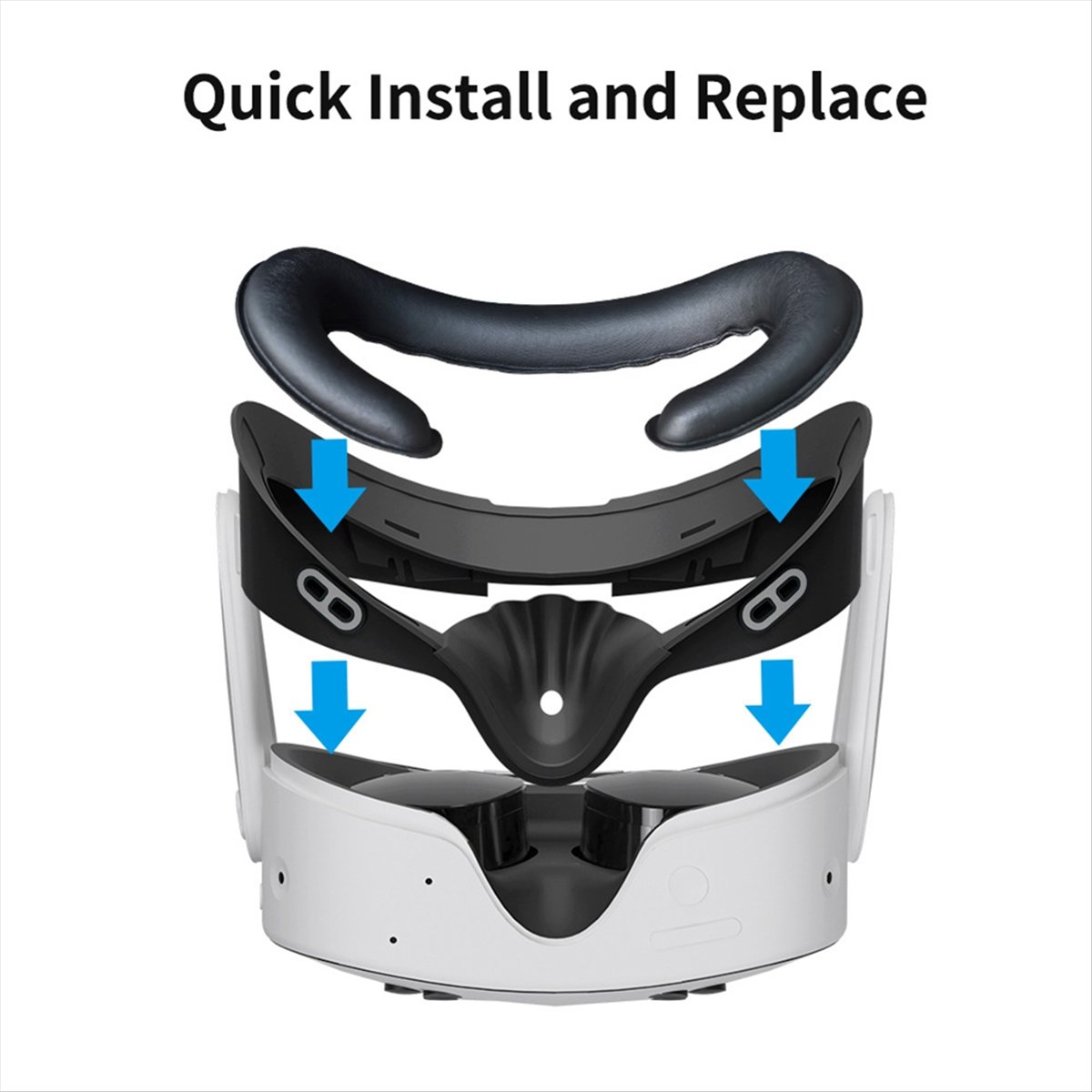 Vr Facial Interface Foam Pad Leather - * Soporte de espuma de cuero