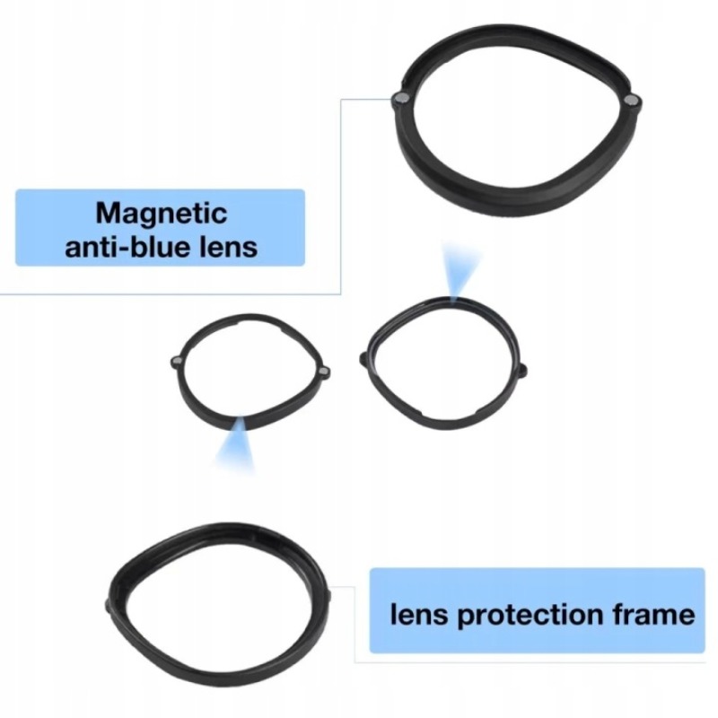 Lentes Magnéticas Anti Luz Azu - Vr Prescription Lens Magnetic Inserts reseña y precio