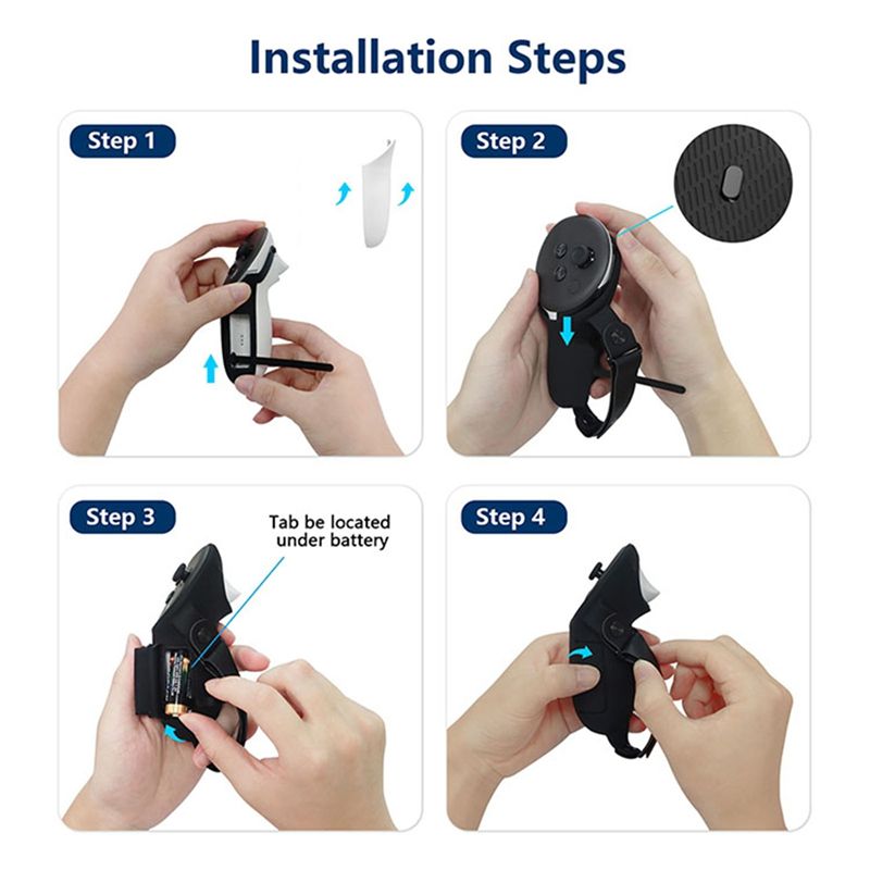 Funda protectora DT51 con corr - Vr Controller Grips Silicone Knuckles Strap reseña y precio