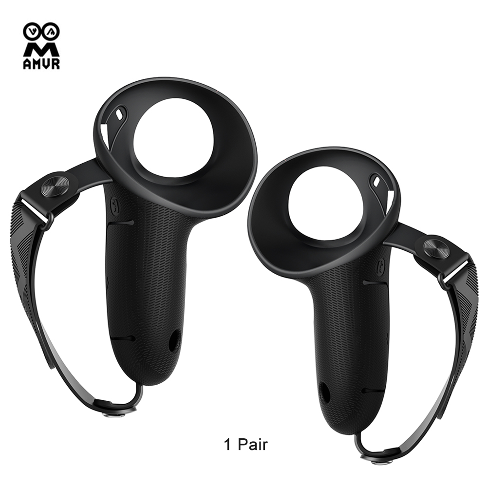 AMVR-funda protectora de silic - Vr Controller Grips Silicone Knuckles Strap reseña y precio